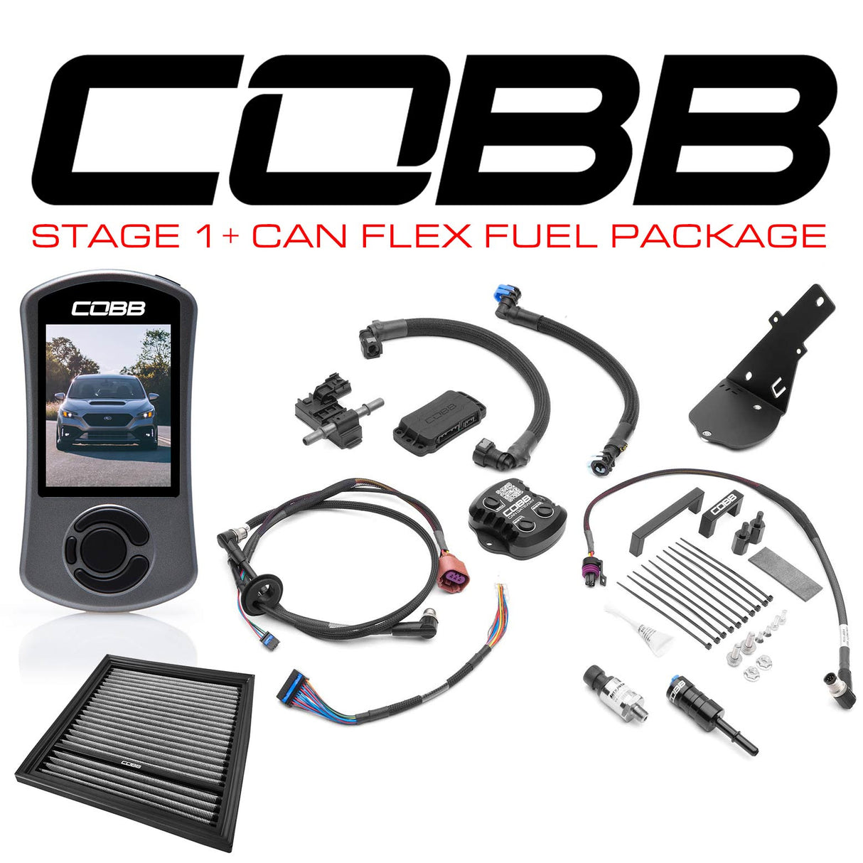 Cobb 22-24 Subaru WRX Stage 1+ CAN Flex Fuel Power Package (MT Only)