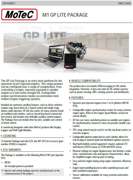 MoTeC - M130 ECU – GP LITE - AFR Autoworks