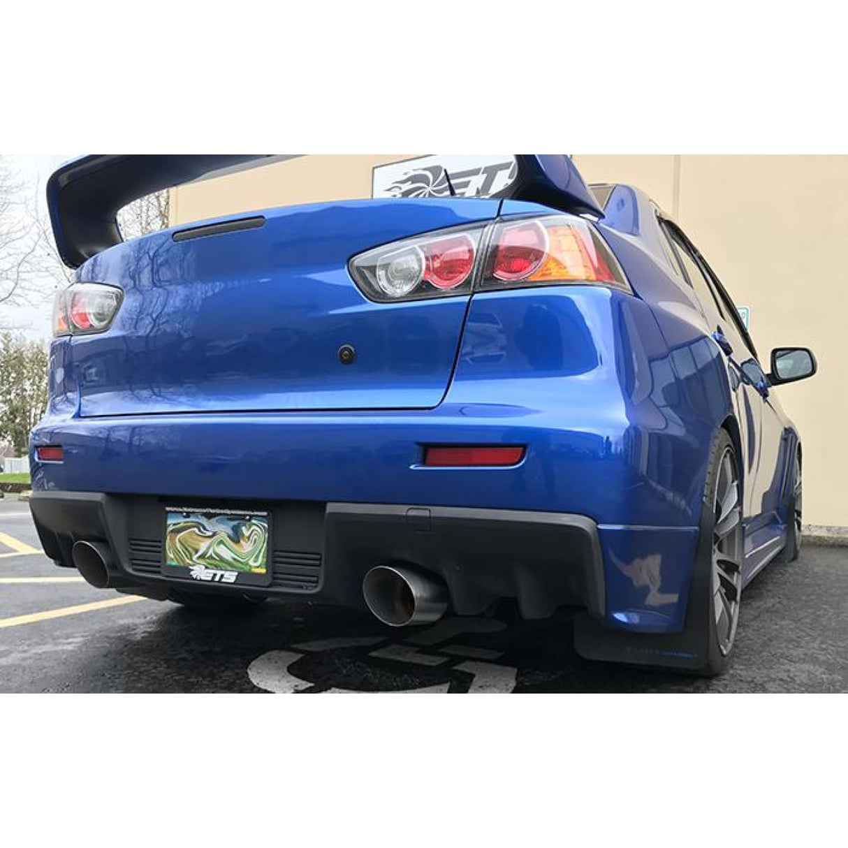 ETS 08-16 Mitsubishi Evo X V3 Dual Muffler Exhaust System - AFR Autoworks