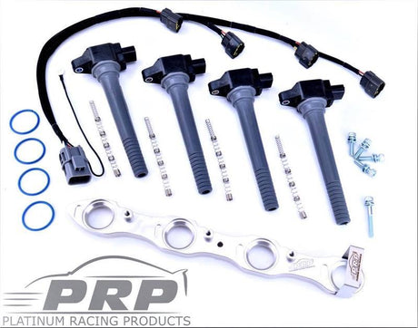 Platinum Racing Products - Nissan SR20 Coil Kit for Series 2 S14, S15, 180 Type X - Small Hole Rocker Cover - AFR Autoworks