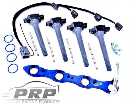 Platinum Racing Products - Nissan SR20 Coil Kit for S13 & Series 1 S14 & 180SX, Big Hole Rocker Cover - AFR Autoworks