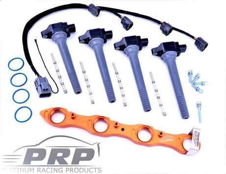 Platinum Racing Products - Nissan SR20 Coil Kit for S13 & Series 1 S14 & 180SX, Big Hole Rocker Cover - AFR Autoworks